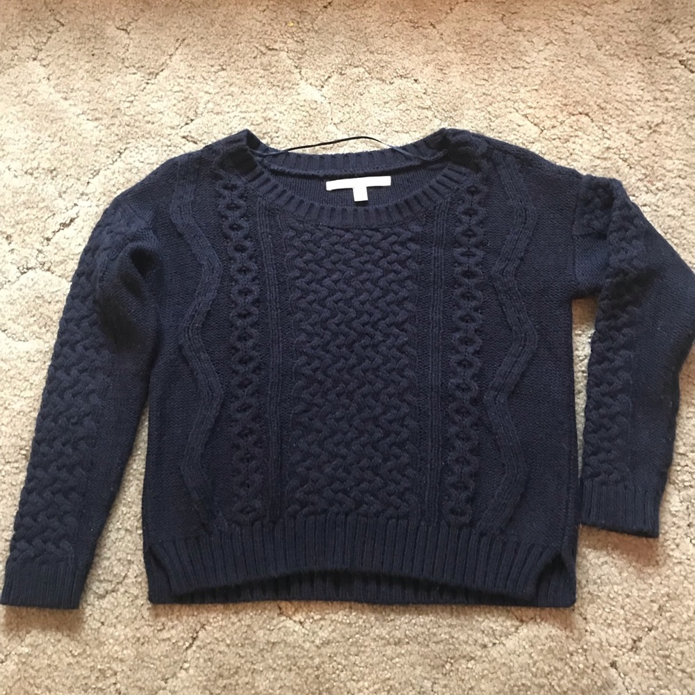 Navy knit sweater